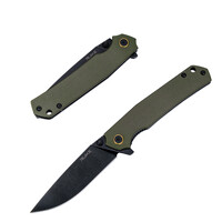 RUIKE P801-G Green W/Black Blade Folding Knife