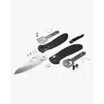 Benchmade Griptilian  550 Knife Black/Satin S30V Plain Edge