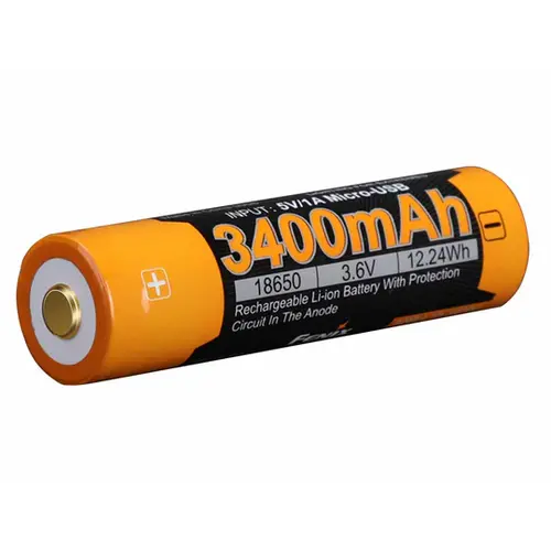 Fenix Battery Rechargeable 18650 W/USB Type C Port 3400 Mah V3.0