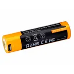 Fenix Battery Rechargeable 18650 W/USB Type C Port 3400 Mah V3.0