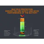 Fenix Battery Rechargeable 18650 W/USB Type C Port 3400 Mah V3.0