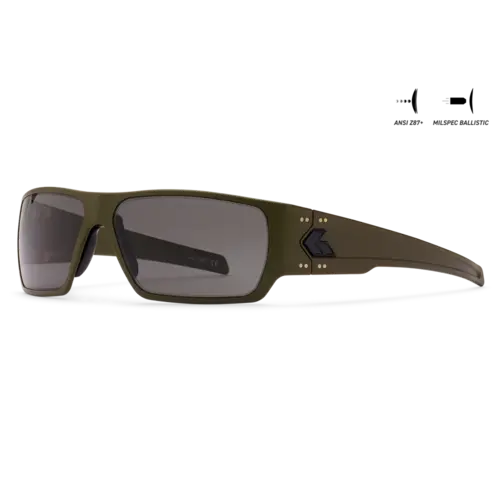 Gatorz SPECTER OD Green/Black Logo Milspec Ballistic Smoke W/Anti- Fog Ansi Z87.1