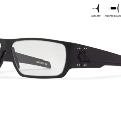 Gatorz SPECTER Black/Black Logo Milspec Ballistic Photochromic W/Anti-Fog ANSI Z87.1