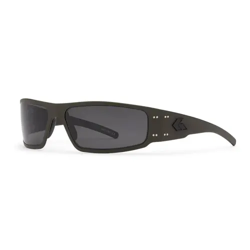 Gatorz MAGNUM, OD Green, Black Logo, Smoke Polarized