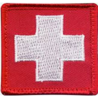 Rothco Patch MED White Cross/Red