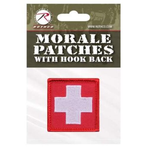 Rothco Patch MED White Cross/Red