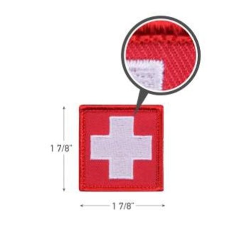 Rothco Patch MED White Cross/Red