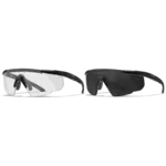 WILEY X SABER Advanced Clear/Grey Lenses Matte Black Frame