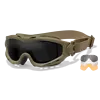 WILEY X SPEAR GOGGLE GREY/CLEAR/RUST/ TAN FRAME