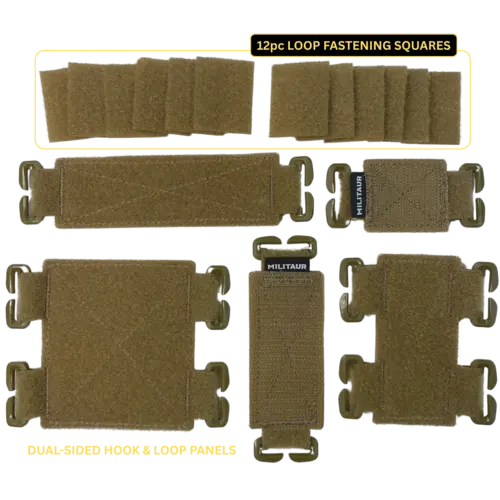Militaur Hook and Loop Panel Set 5 Pack