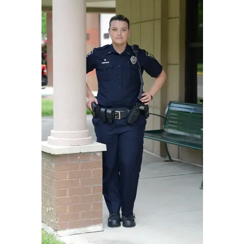 Flying Cross Women's Justice - 75% Polyester/25% Wool - Short Sleeve LAPD Navy