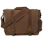 Rothco Vintage Canvas Pathfinder Laptop Bag With Leather Accents