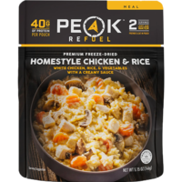 Peak Refuel PEAK REFUEL Freeze Dried Meals (+) Homestyle Chicken & Rice