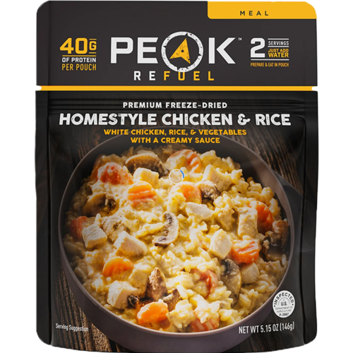 Peak Refuel PEAK REFUEL Freeze Dried Meals (+) Homestyle Chicken & Rice