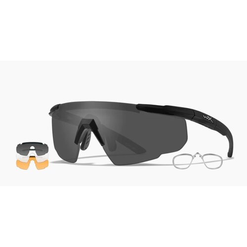 WILEY X (+) SABER Advanced Grey/Clear/Rust/Matte Black Frame W/RX