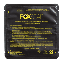 VOODOO Tactical Foxseal (5.12" x 5.24") Occlusive Dressing