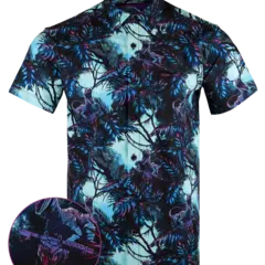 Retro Rifle Prehistoric Shirt - Blue