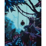 Retro Rifle Prehistoric Shirt - Blue