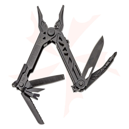 Gerber Center - Drive Multi - Tool W/M4 bit set, and Berry compliant Sheath Black/Black Sheath Box