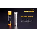 Fenix Battery Rechargeable  W/ Micro USB Port 18650 3500 Mah
