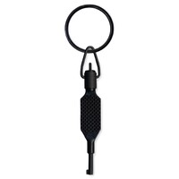 ZAK Tool Handcuff Key ZT9P Knurled Flat Grip Swivel Key Polymer - Black