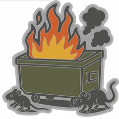 Joint Force Tactical Dumpster Fire PVC Patch