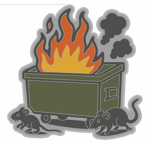 Joint Force Tactical Dumpster Fire PVC Patch