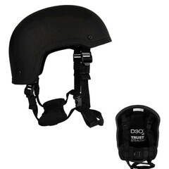 LORICA Equipment Auxilia Ballistic Helmet - 4pt D30 7 Pad Dial Ratchet Harness