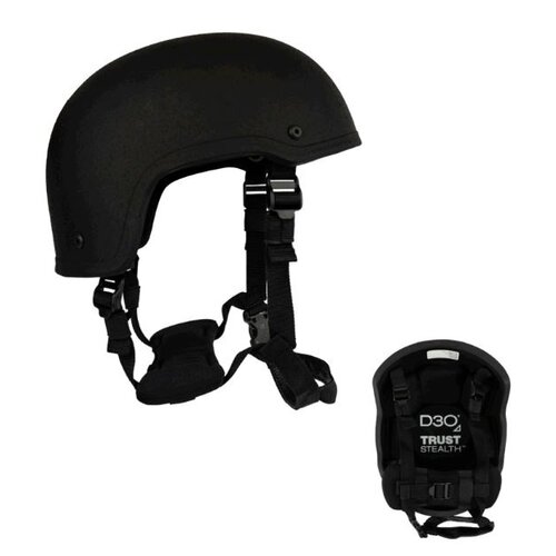 LORICA Equipment Auxilia Ballistic Helmet - 4pt D30 7 Pad Dial Ratchet Harness