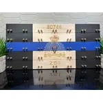Beneath the Bark Thin Blue Line Challenge Coin Display Case