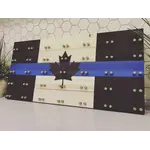 Beneath the Bark Thin Blue Line Challenge Coin Display Case