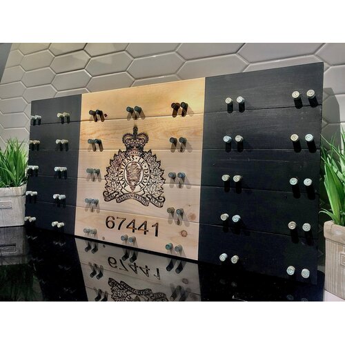 Beneath the Bark Police Crested Challenge Coin Display Case