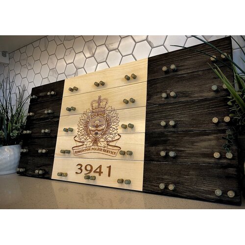 Beneath the Bark Police Crested Challenge Coin Display Case