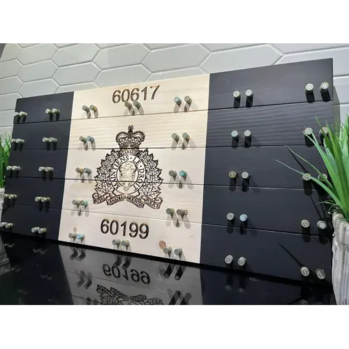 Beneath the Bark Police Crested Challenge Coin Display Case