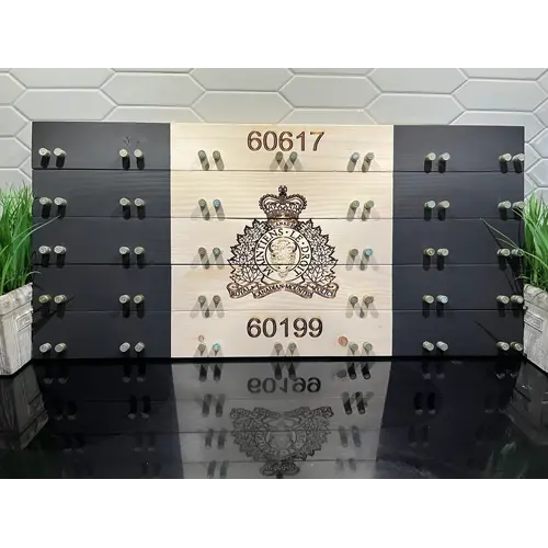 Beneath the Bark Police Crested Challenge Coin Display Case