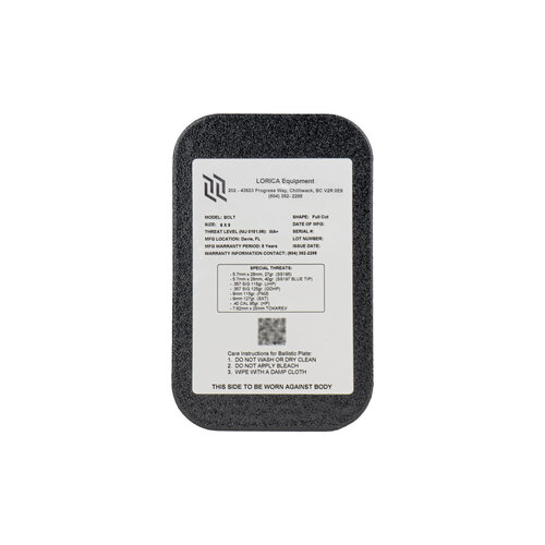 LORICA Equipment Bolt Level IIIA Special Threat Plate