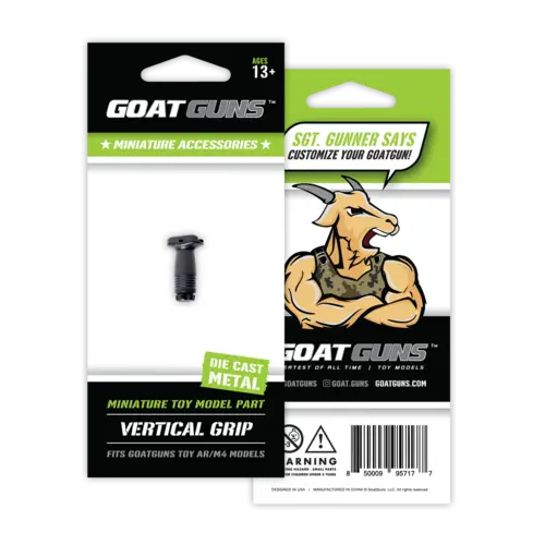 GoatGuns Mini Vertical Fore-Grip for mini Replica AR15 models Black