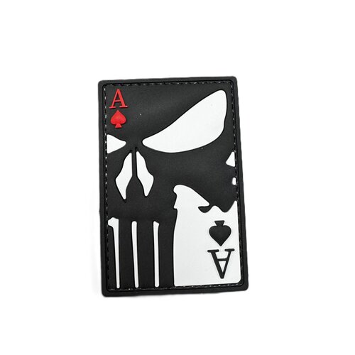 MericaLife Skull Ace of Spades Card Patch