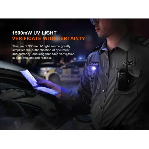 Fenix Multipurpose Clip-on Light with UV and White Light Sources - Spruce Green