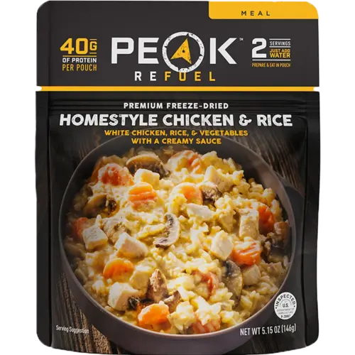 Peak Refuel PEAK REFUEL Freeze Dried Meals Homestyle Chicken & Rice