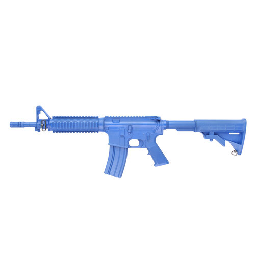 Blue Guns Training Gun - M4 COMMANDO Flat Top Open Stock, Fwd Rail (C8)