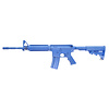 Blue Guns Training Gun - M4 Flat Top Open Stock with Forward Rail, 14" Barrel - Blue - Non Weighted