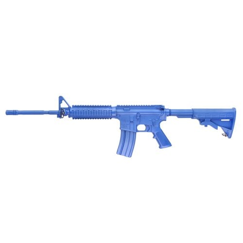 Blue Guns Training Gun - M4 Flat Top Open Stock Forward Rail - Blue - Weighted