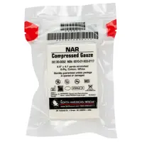 North American Rescue LLC Compressed Gauze (100% Cotton) 6-Ply 4.5" x 4.1 yard length