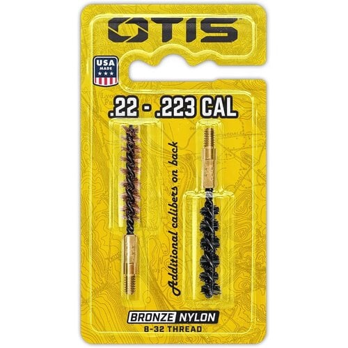 OTIS Technology (+) 2 Pk Bore Brushes .22Lr/22-250/.223/5.56