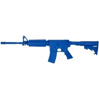 Blue Guns Training Gun - M4 Flat Top Open Stock with Forward Rail - Blue - Non Weighted