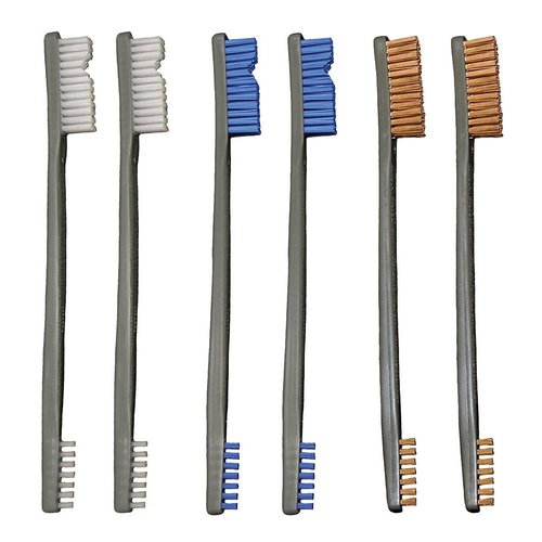 OTIS Technology Brushes 9 Pack 3 Nylon/3 Blue Nylon/3 Bronze