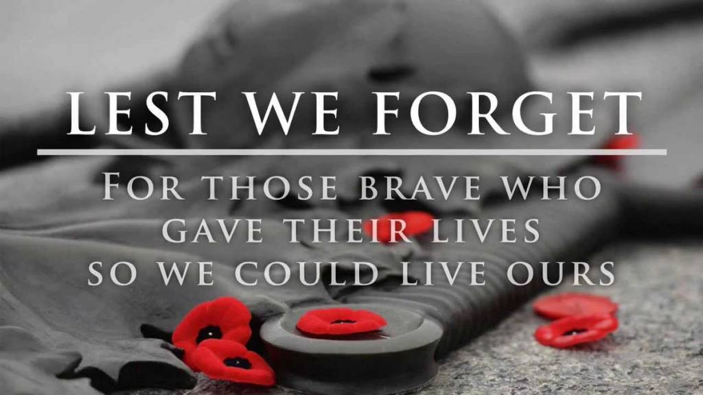 Lest We Forget (November 2017)