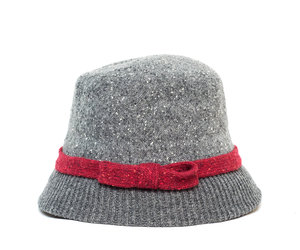 cloche hat grey