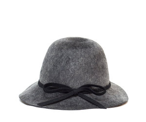 cloche hat grey